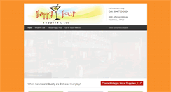 Desktop Screenshot of happyhoursupplies.com