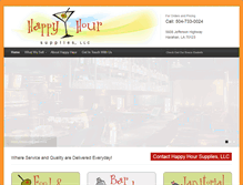 Tablet Screenshot of happyhoursupplies.com